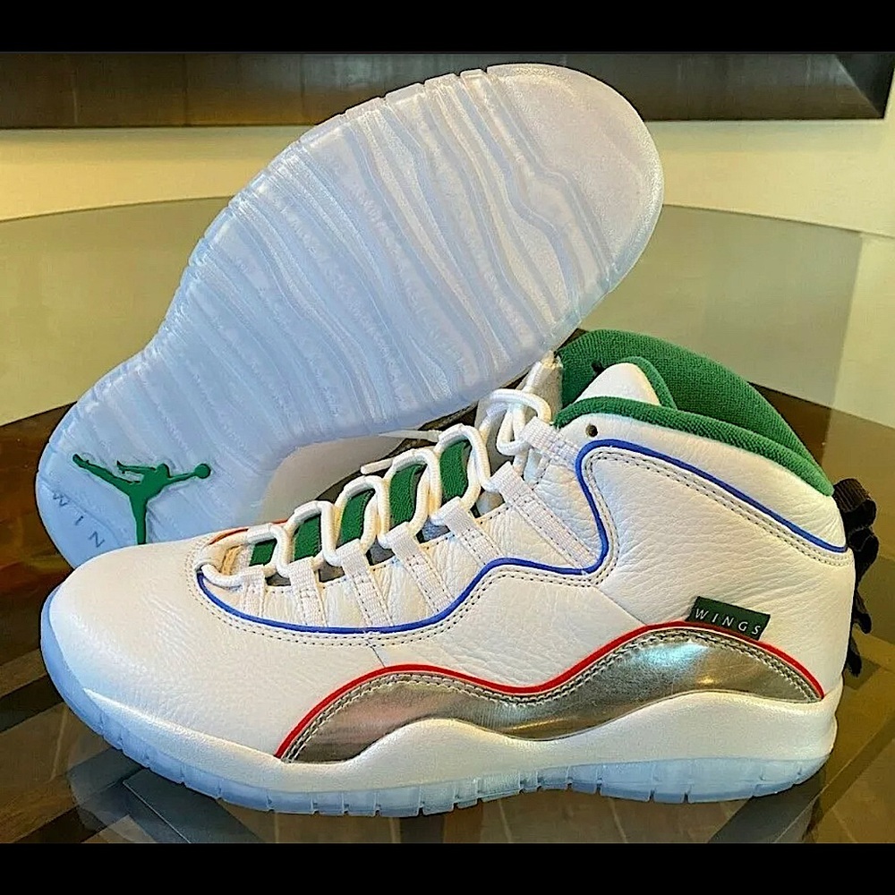 Air Jordan 10 Retro WINGS Water Clover Chrome